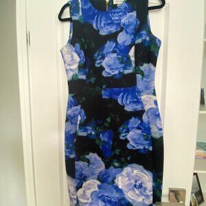 NAVY BLUE FLORAL DRESS